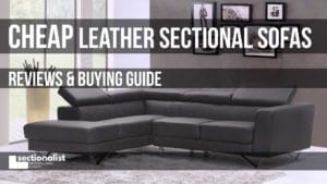 cheap leather sectionals
