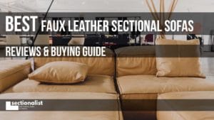 faux leather sectionals